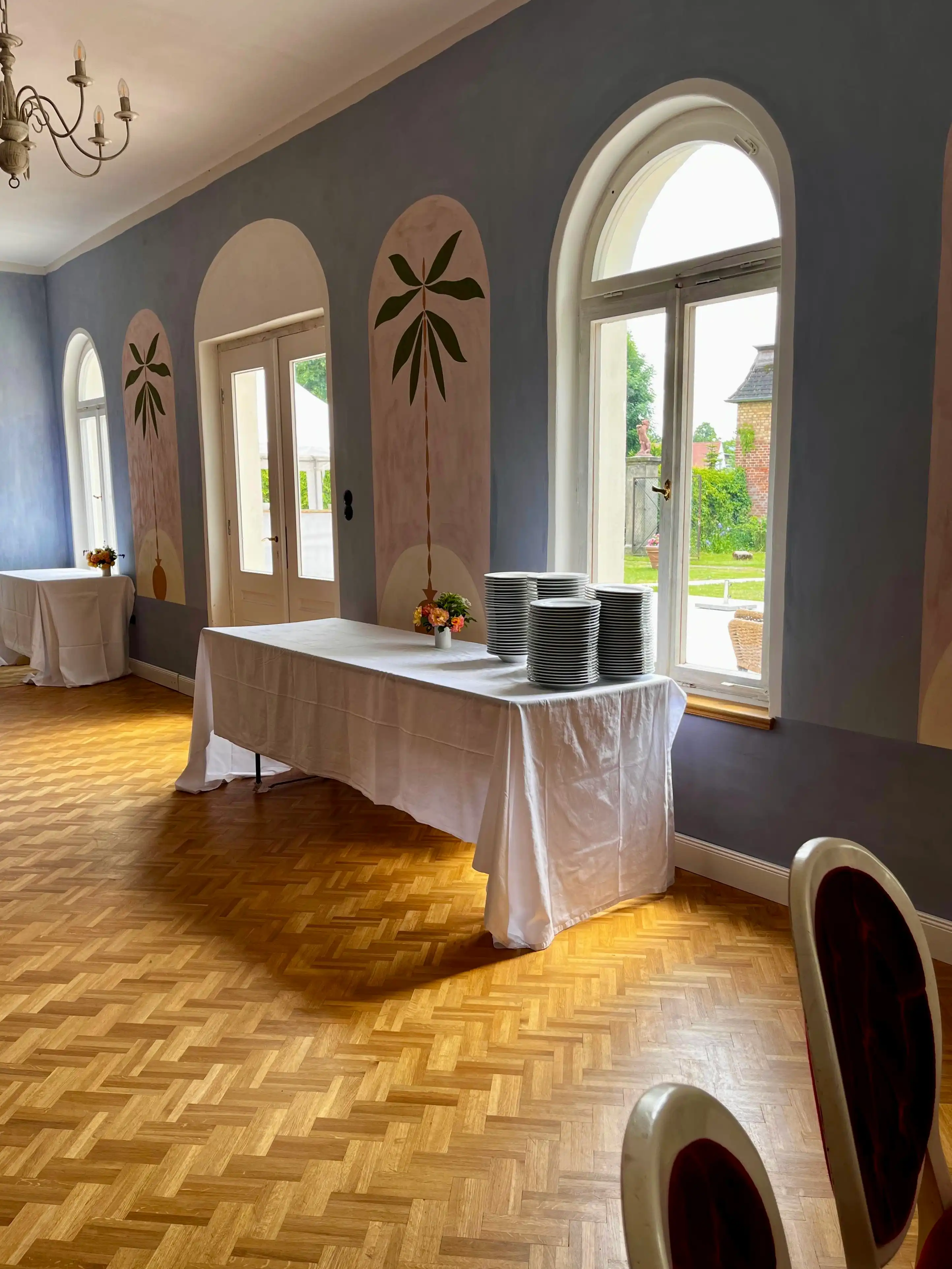 Hochzeitsbuffet bei Feier im Haus im Park, Schloss Bündorf Sachsen-Anhalt