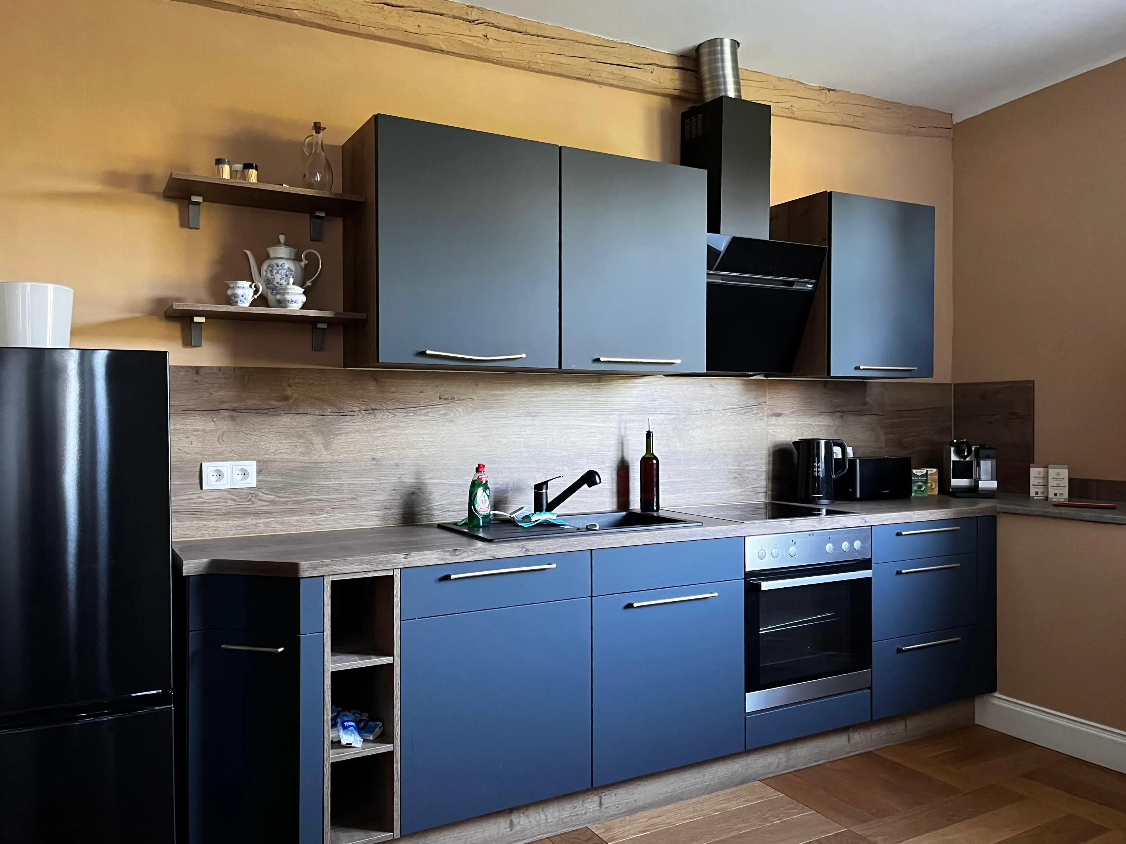 Küche im Torhaus, Ferienwohnung auf Schloss Bündorf Sachsen-Anhalt