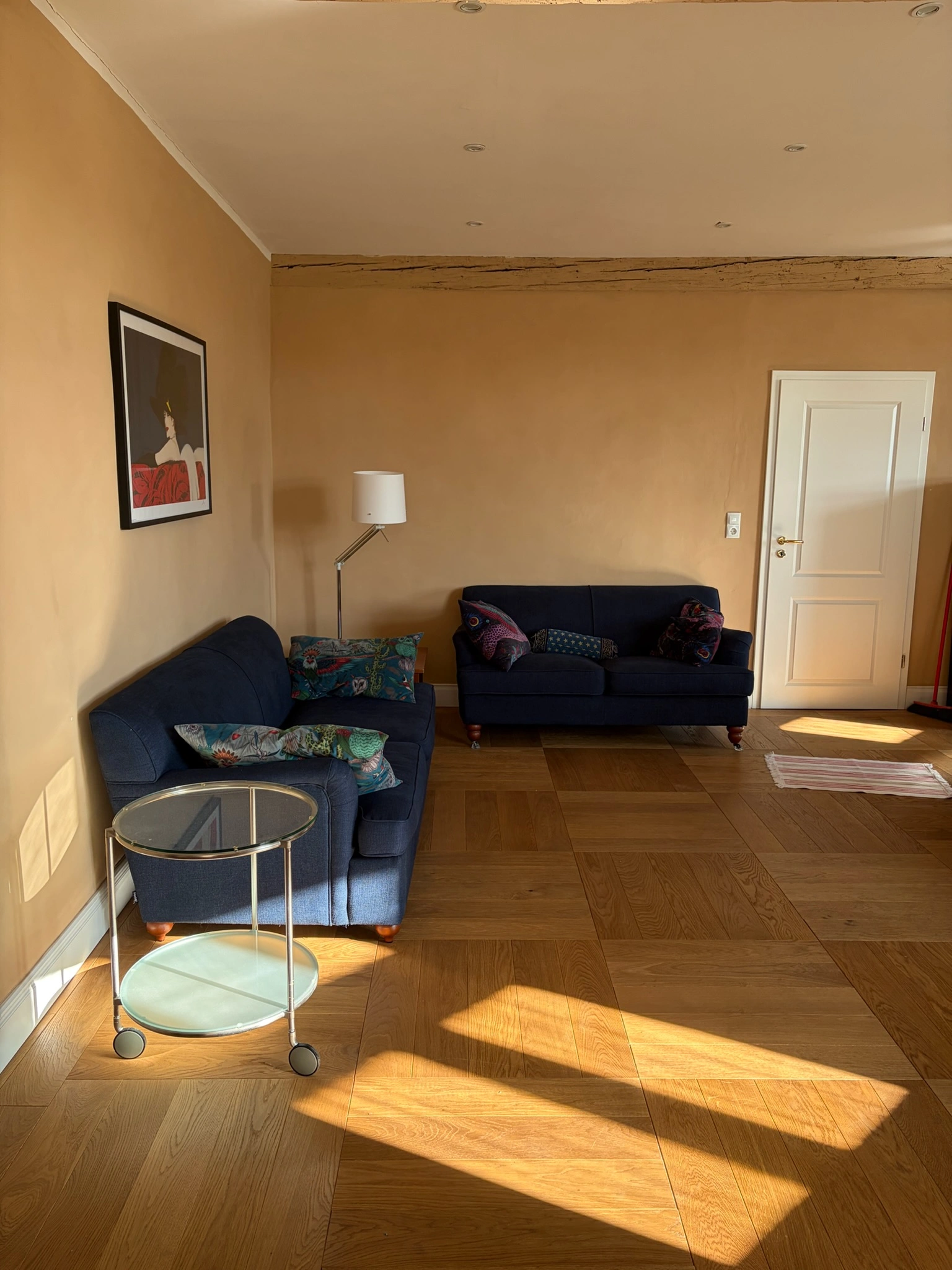 Wohnzimmer im Torhaus, Ferienwohnung auf Schloss Bündorf