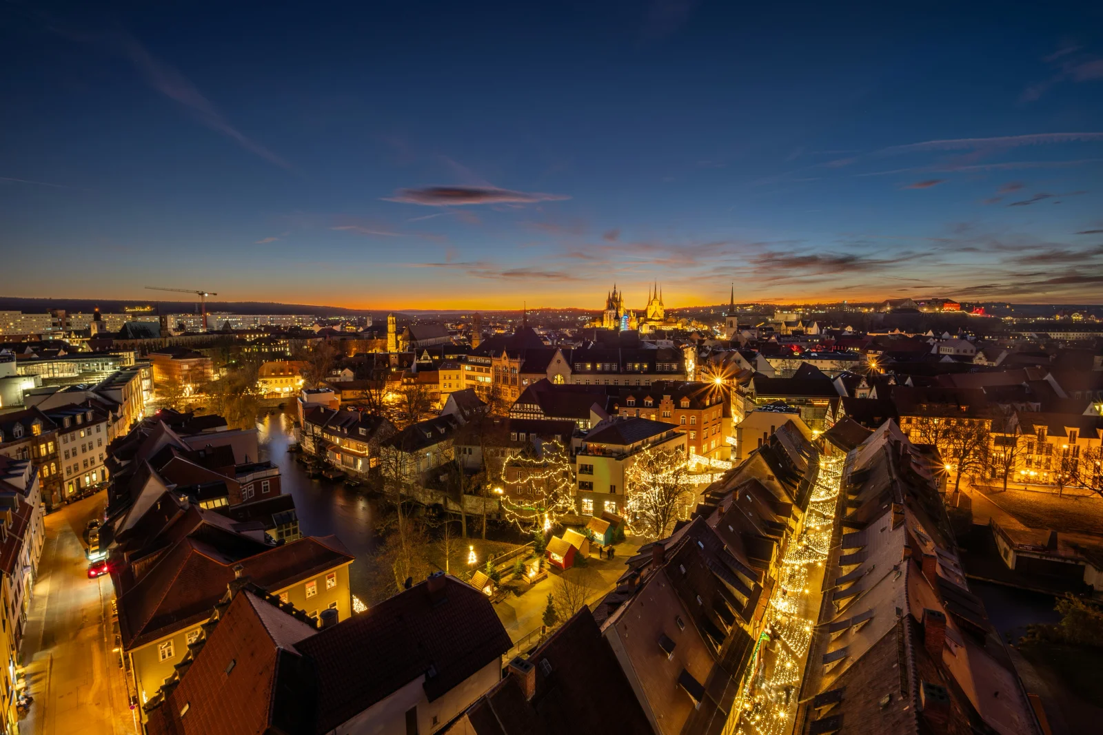 Erfurt Altstadt, Ausflugsziel rund 55 Minuten von Schloss Bündorf